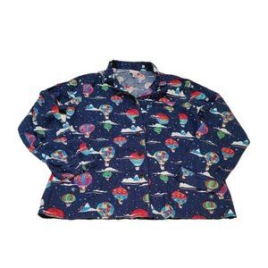 WONDERSHOP Christmas Pajama Top Night Shirt Size XSMALL womens